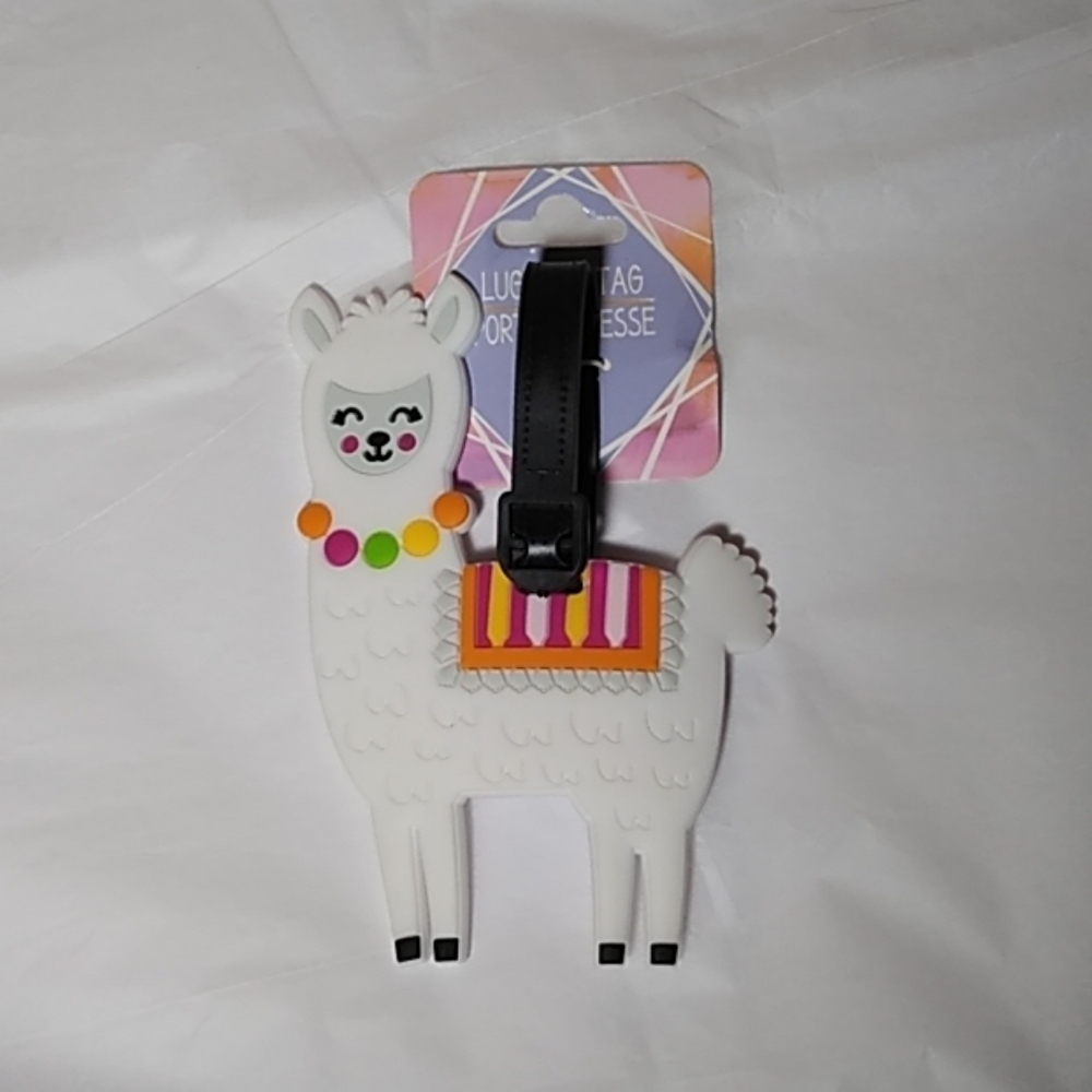 Llama luggage tag
